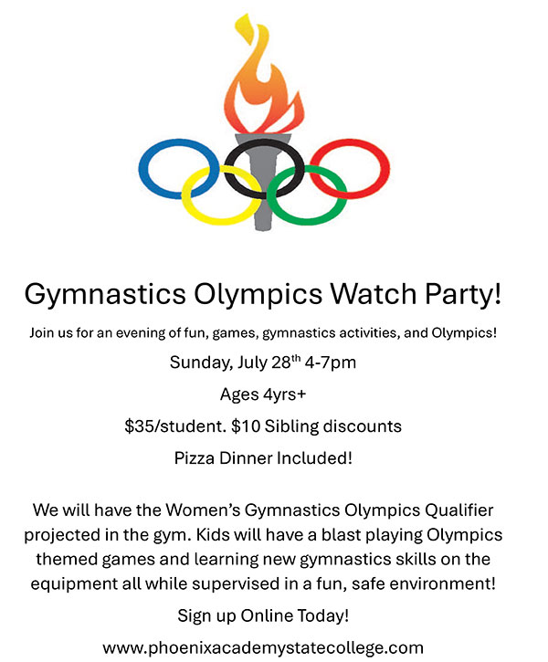 Gymnastics Olympics Watch Party